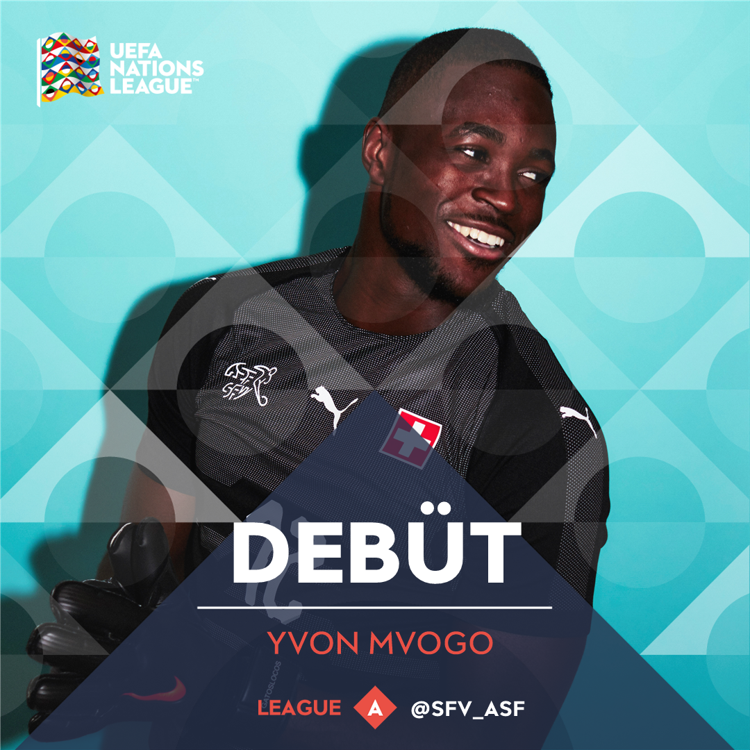UEFAcom_de's tweet image. 🇨🇭 Debüt @SFV_ASF - Congrats, @YMvogo! 🎉👏

#NationsLeague #ISLSUI @DieRotenBullen