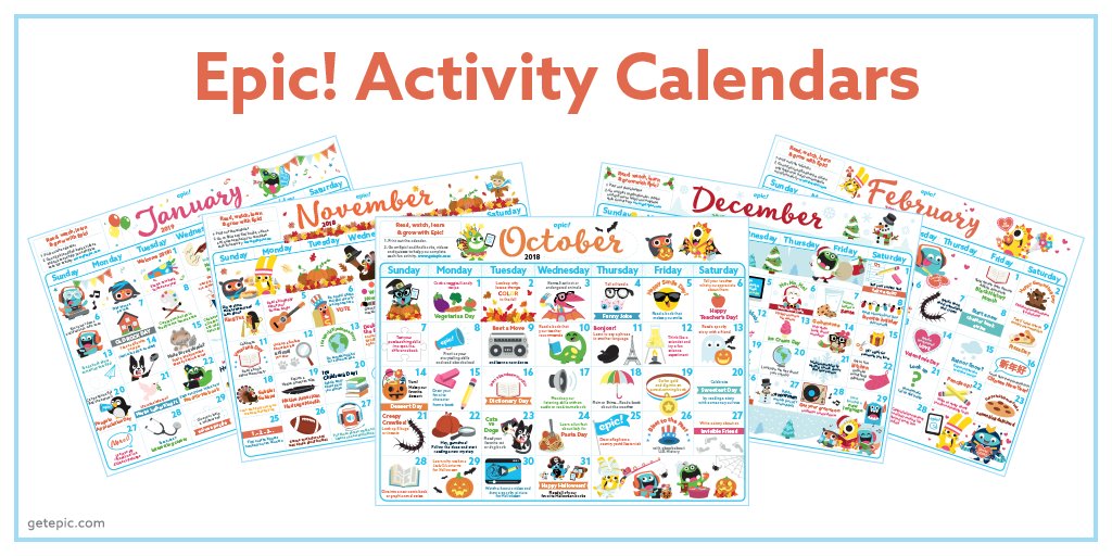 epic4kids's tweet photo. Get prepared with monthly #ActivityCalendars for every occasion! Check out this link for a full year of fun! 
https://t.co/WCYSzAtaKF https://t.co/00BkxPmnLV