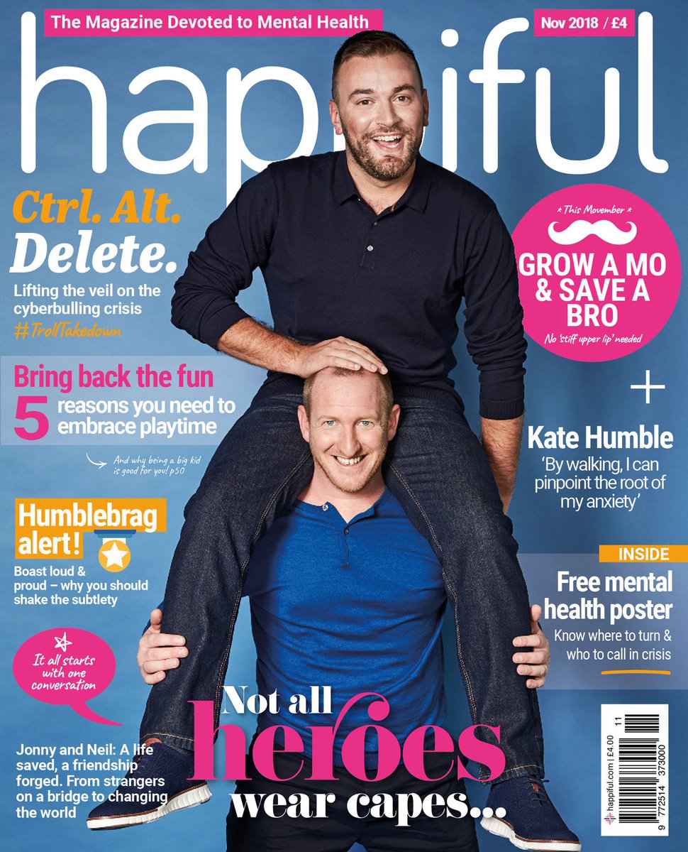 Neil Laybourn (@neillaybourn) on Twitter photo Me and @MrJonnyBenjamin made the cover of a magazine! Our November issue is out Thursday this week, <a href="/happifulhq/">Happiful Magazine</a> magazine available at most major supermarkets.
We talk about all our work projects and a bit about general life too!
Anyway, back to the real work now.... Me and @MrJonnyBenjamin made the cover of a magazine! Our November issue is out Thursday this week, <a href="/happifulhq/">Happiful Magazine</a> magazine available at most major supermarkets.
We talk about all our work projects and a bit about general life too!
Anyway, back to the real work now....