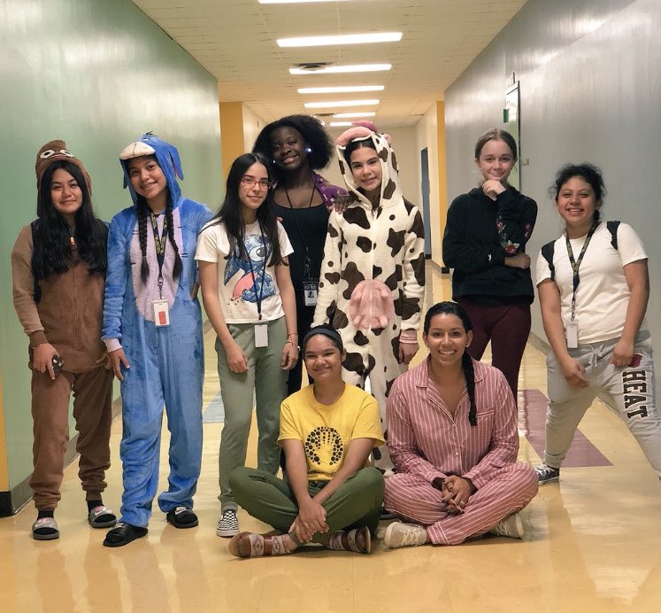 sdmpanthers's tweet photo. Day 1 of Spirit Day was full of crazy Pajamas!! Our spirit is founded in our desire to raise money for the United Way! @UnitedWayMiami @MDCPSSouth @MDCPSCommunity https://t.co/GEmUKwEavT