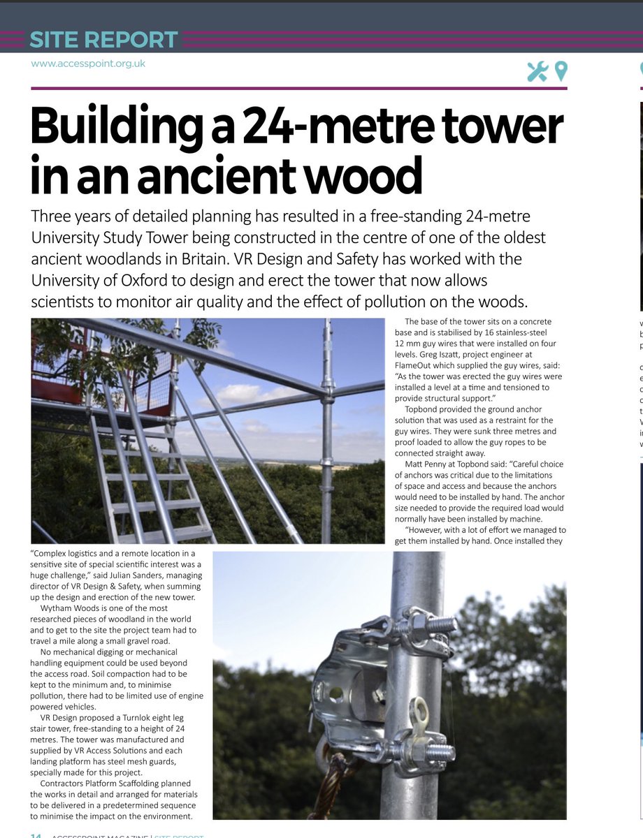 Building a 24 metre tower in an ancient wood,#Scaffolding                    accesspoint.org.uk