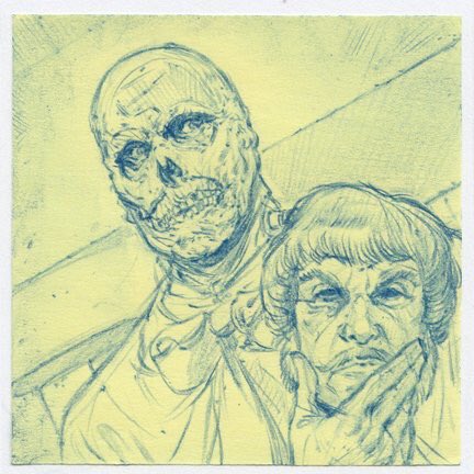 HalloweenPostIt's tweet image. #HalloweenPostIts Day 15 “Maniac Mondays” 9x9...  #Phibes #VincentPrice