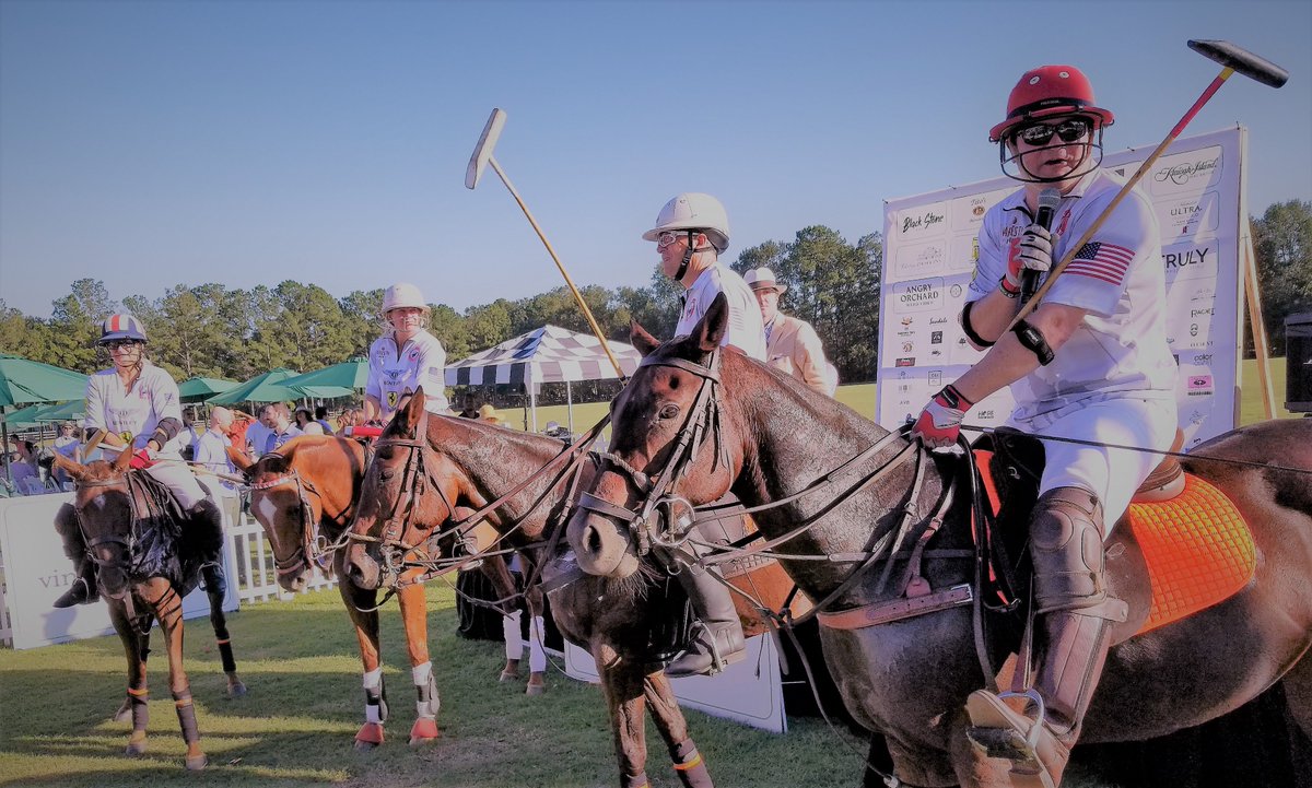 SalahiTareq's tweet photo. FUN! FUN! @Polohookup in Charleston, SC playing in the @victorycup w/@Bravotv friends @Southerncharm; loved @ExploreCHS @Discover_SC! Off to @VisitBCN_EN for next adventure to bring worlds largest cruise ship from Europe to Miami @RoyalCaribbean #SymphonyoftheSeas #hotelsatsea https://t.co/IHUxznaz5O