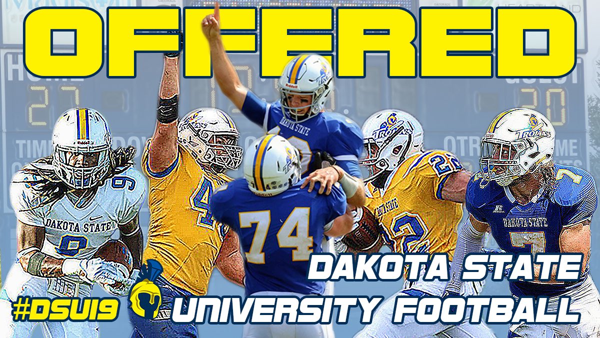drewkr24's tweet photo. Thankful to receive an offer from Dakota State! https://t.co/6ENxXsVeRM