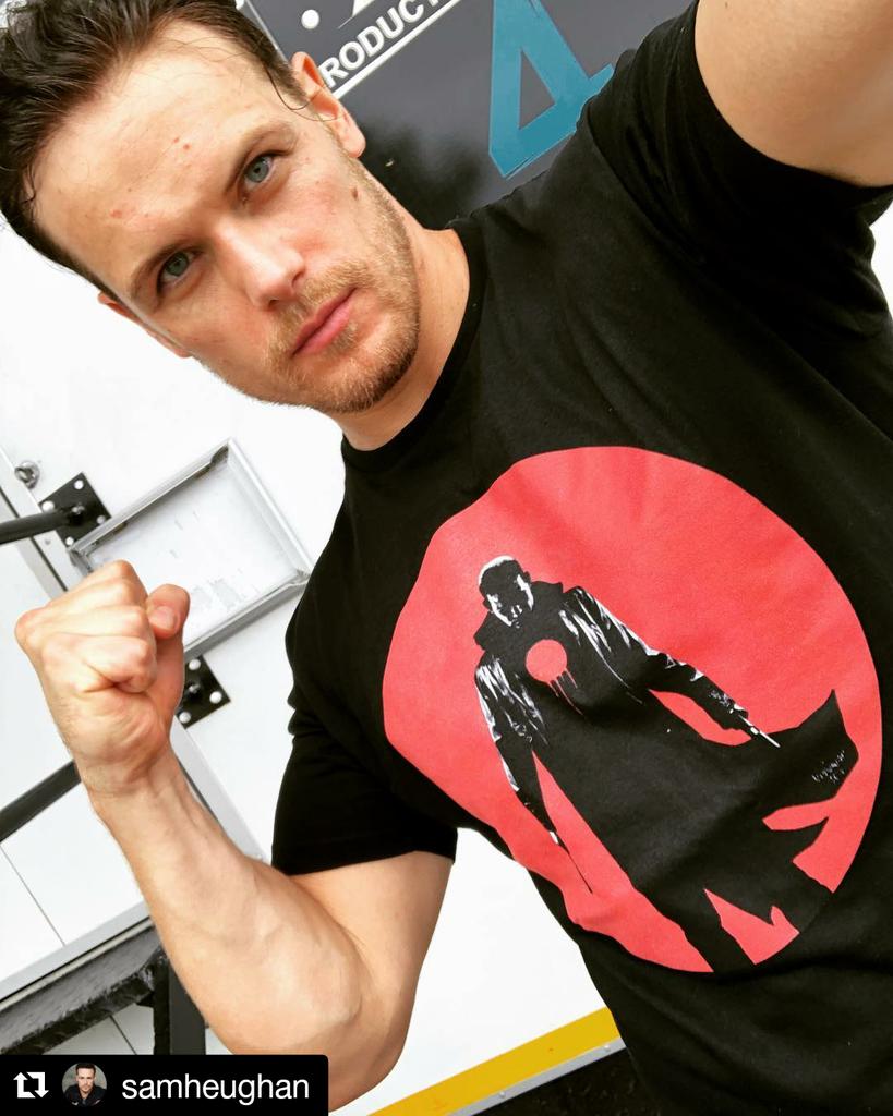 Looks like filming is almost over!
#Bloodshot🔴

#Repost @samheughan (@get_repost)
・・・
@valiantentertainment SWAG!!!!!!
#Bloodshot
#8DaysLeft