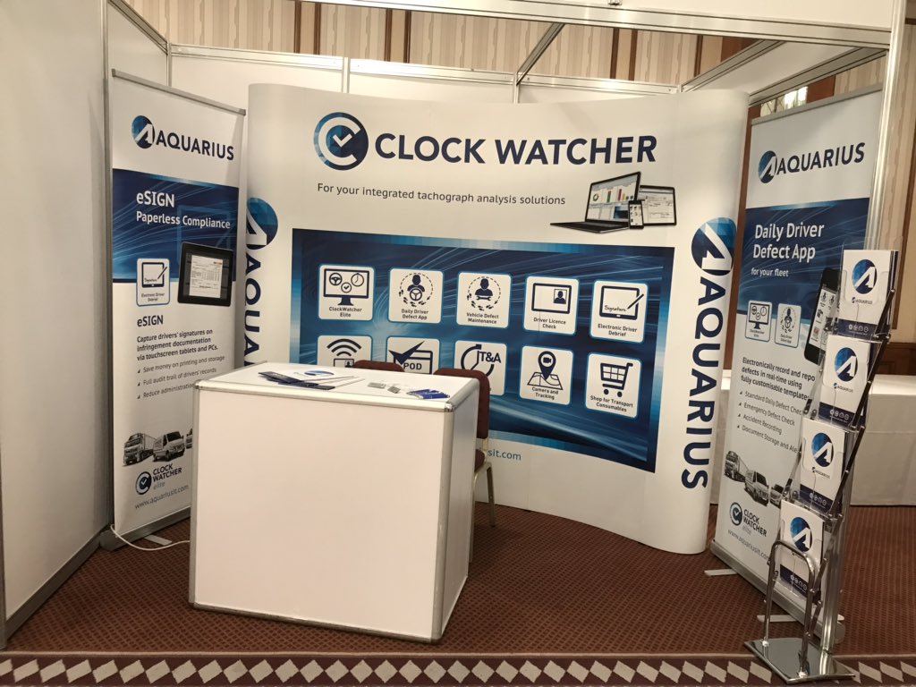 Aquarius_IT's tweet image. All set up and ready to greet you @FORS_online members conference @AskTheNCC #FORSMC2018 #FORSStandard #compliance #roadsafety
