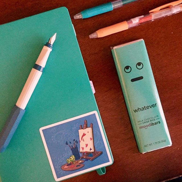 This chocolate bar is almost too cute to eat. And it matches my journal. But I’m going to eat it anyway. ift.tt/2yP3RaP