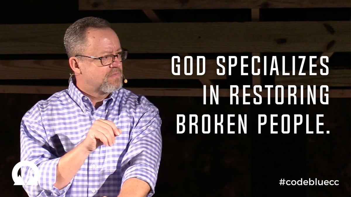 collide_church's tweet image. God specializes in restoring broken people. (Walker Armstrong) #codebluecc