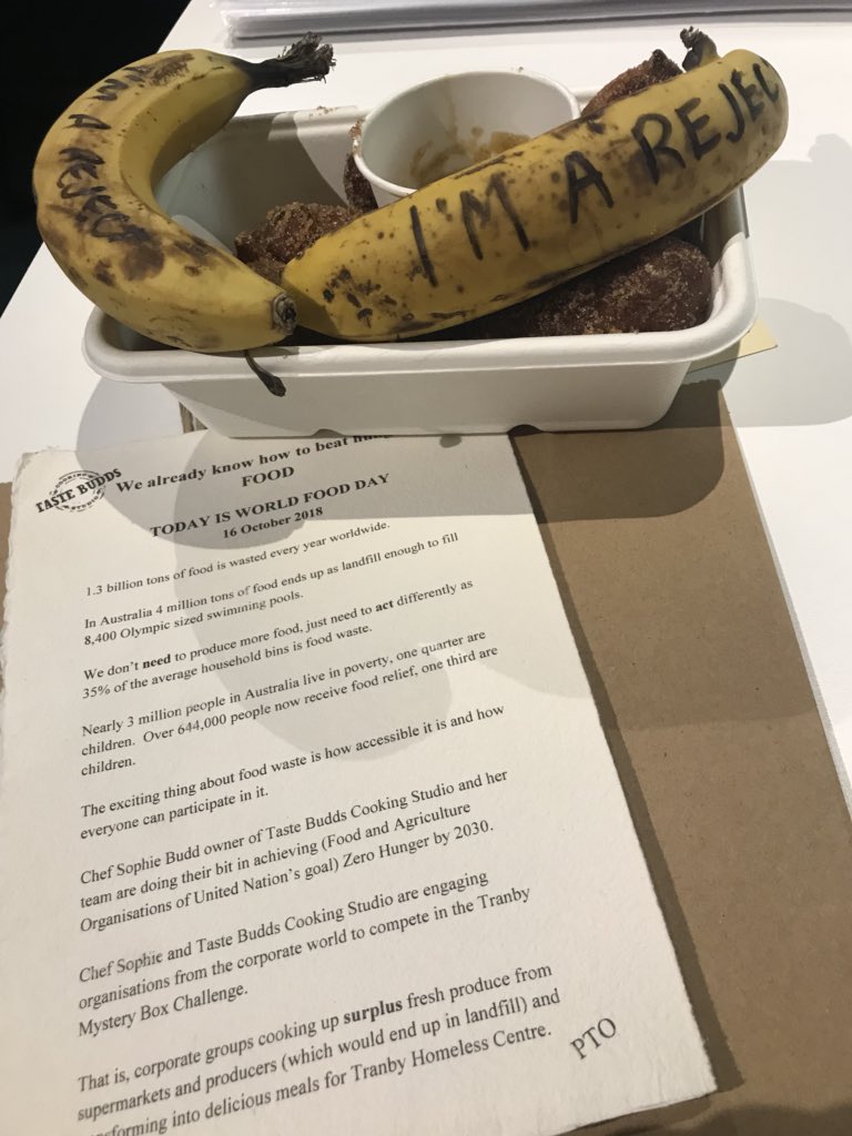 It’s #WorldFoodDay and Dave brought us some banana donuts made by <a href="/TasteBuddsPerth/">Chef Sophie Budd</a>