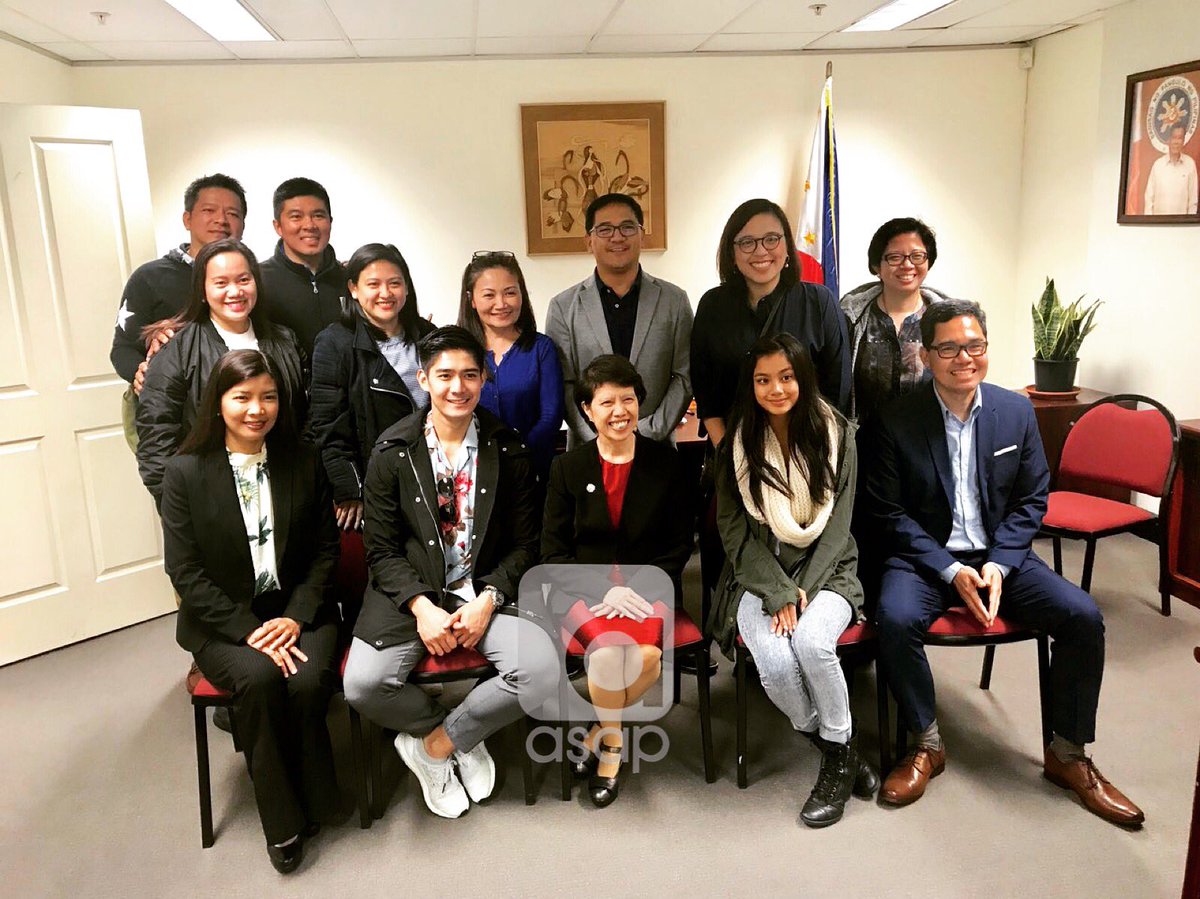 ASAPOfficial's tweet photo. Courtesy call of Robi Domingo &amp; Ylona Garcia with TFC and ASAP Team to the Philippine Consulate General Sydney. #ASAPLiveinSydney 🇦🇺 https://t.co/9zM1Fyn0bI