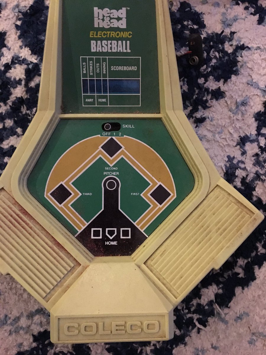 JMV1070's tweet photo. Anybody have this growing up? @ColecoVision_ #HeadtoHeadBaseball @1070thefan https://t.co/9K4kTfzw0p