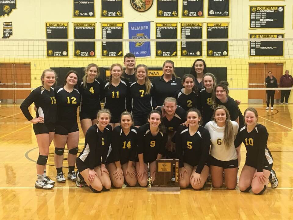 1A Sectional Champs Cowan Blackhawks #IHSAA #IHSVCA