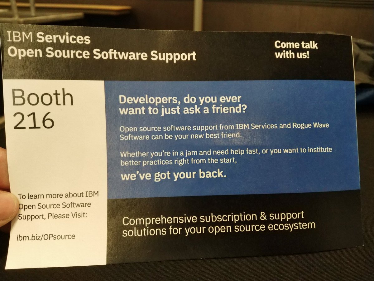 OSSJesseG's tweet photo. Hey, #ZendCon attendees: come see us at booth 216! https://t.co/QeEbUgSeZ0