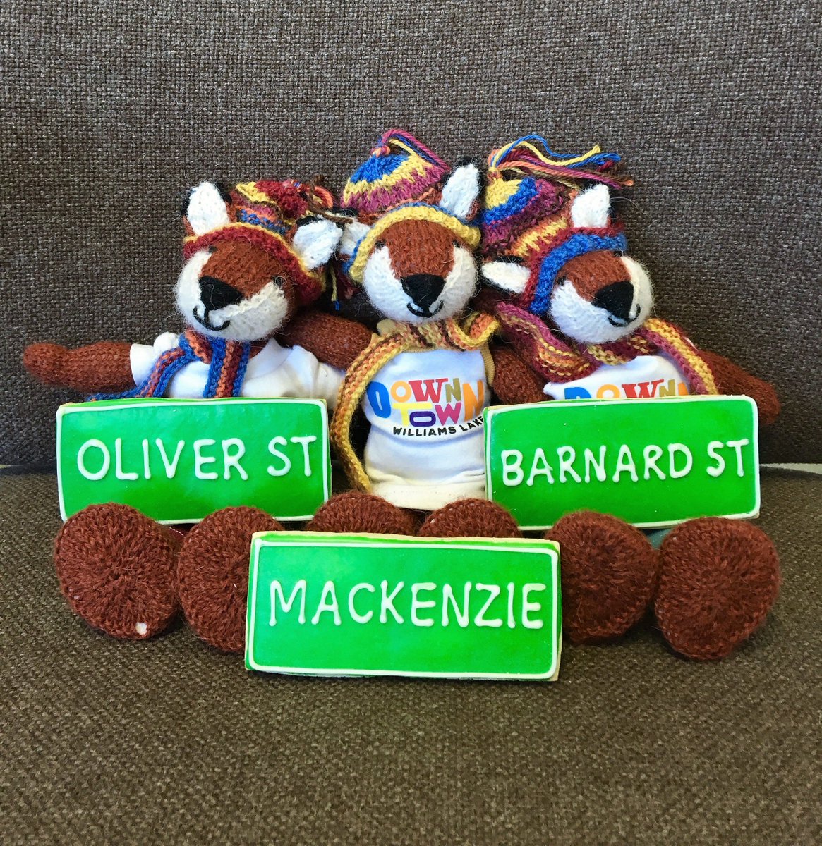 Congrats to all nominees @ the WL Chamber Business Excellence Awards! Shou tout to WL Stampede for edging us out in the Tourism Excellence category. Our street-themed cookies @ the ceremony was from Rhoda's Sweet Delights, matching our fox mascots: Ollie, Mac, &amp; Barney Will-Yum!