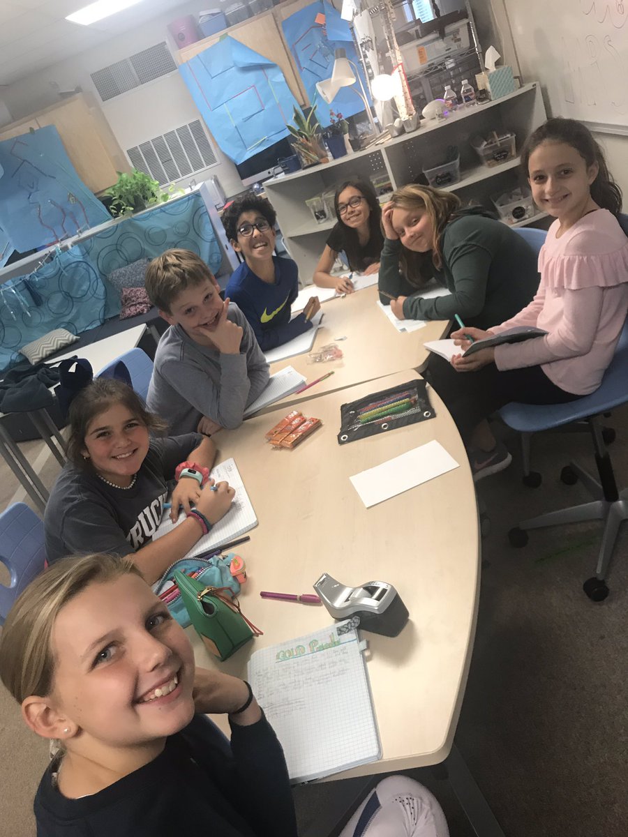 BasharaDana's tweet photo. This group is excited about preparing for their 2018-19 DI challenge! #IDODI @WoodridgeElem @AHISD https://t.co/kEyjS6YyC8