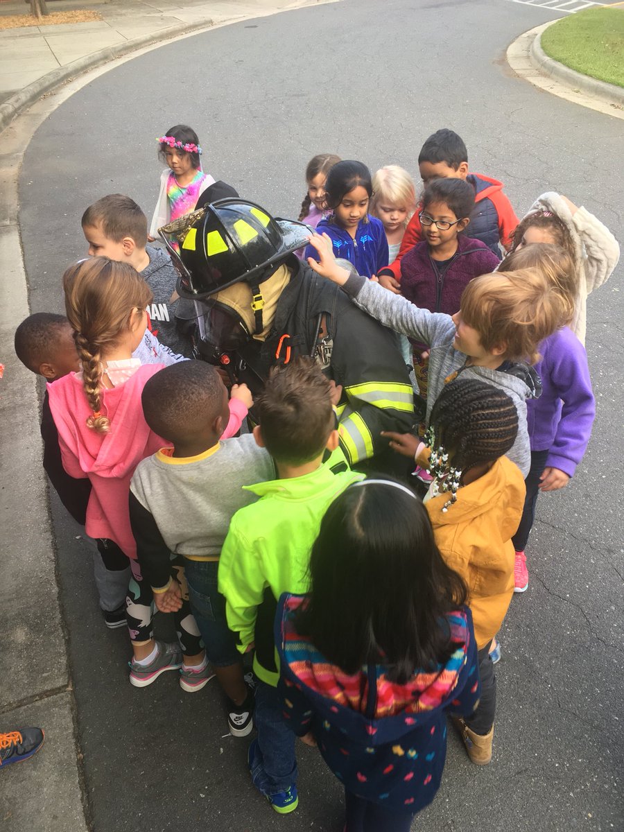 KimBarkley5's tweet photo. Thank you Fort Mill fire department  for coming to FMES and teaching kindergarten about fire safety. #teamFMES https://t.co/R8EcczWZ2W