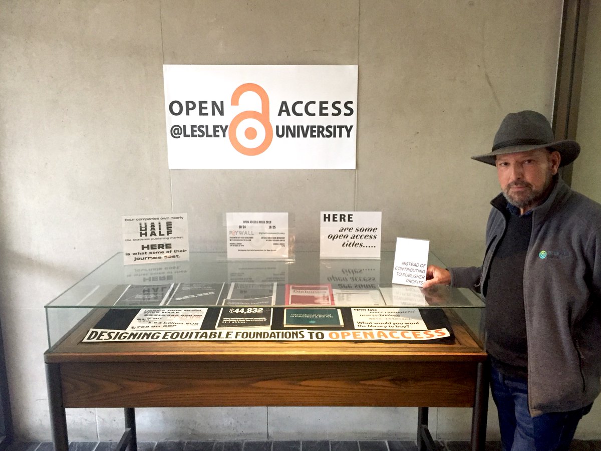 lesleyulibrary's tweet photo. “Join me and my colleagues Alexis Dhembe & Philip Siblo-Landsman for a lively discussion after the screening of Paywall: the Business of Scholarship, on October 24th at 1pm at Sherril Library” https://t.co/vqGJ5d5XEL #OA2018 #Paywall @lesley_u https://t.co/RnsDTSoNMI