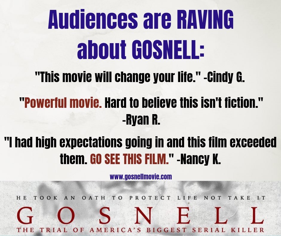 Have you seen the #GosnellMovie?