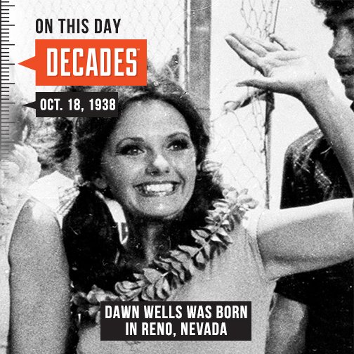 Tonight on \Through the Decades\ we profile actress Dawn Wells 8p ET

Happy 80th Birthday Dawn! 