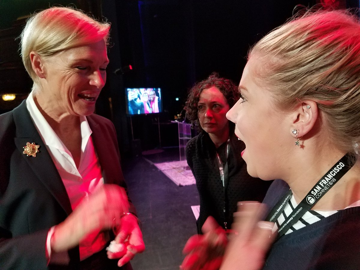 FullCourtPress's tweet image. Our very own @caityscott got to meet one of her personal heroes last Friday at #ComNet18 ! Inspiring role models like @CecileRichards remind us of the power of strategic comms to change minds and impact lives
