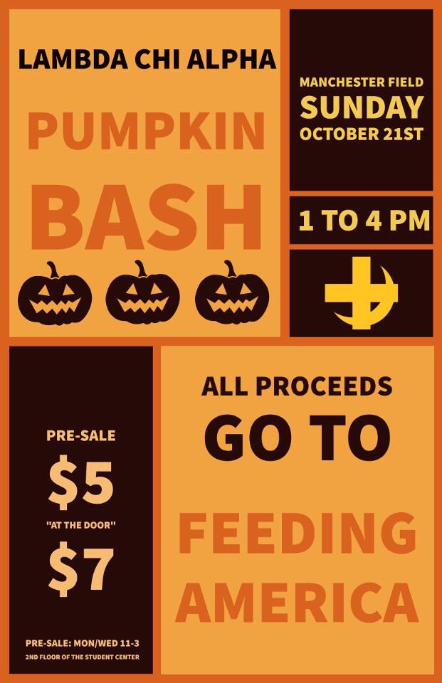 LCAMelonBash's tweet photo. RT and like if you’re excited for Pumpkin Bash this Sunday!!🤟🎃 https://t.co/bKlybZRQ23
