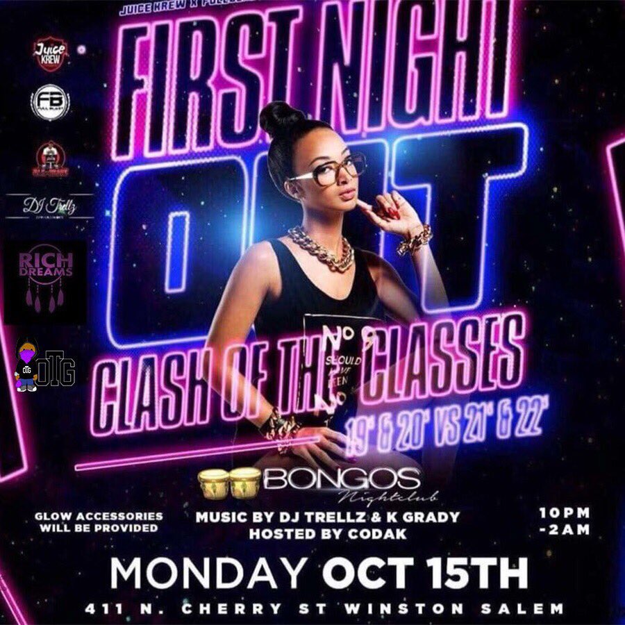 lifeofgani's tweet photo. Itβs A Mf #OTG TAKEOVER
TONIGHT
WE AT BONGOS
Hosted by
@Biggboy_Hitta
Music by
@DJKGRADY_JC
411 N Cherry St
HOMECOMING KICOFF TONIGHT
Hit me for #BoothAction hit
@Biggboy_Hitta
IN THE BUILDING NEW VENUE https://t.co/gtoMWZH0ha