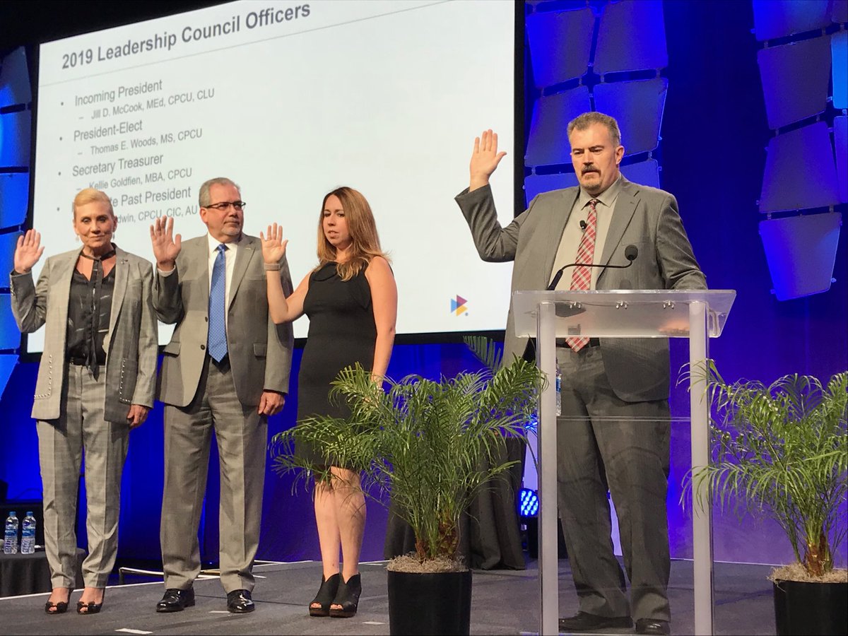 2019 CPCU society slate of officers.  Congratulations! #CPCU2018