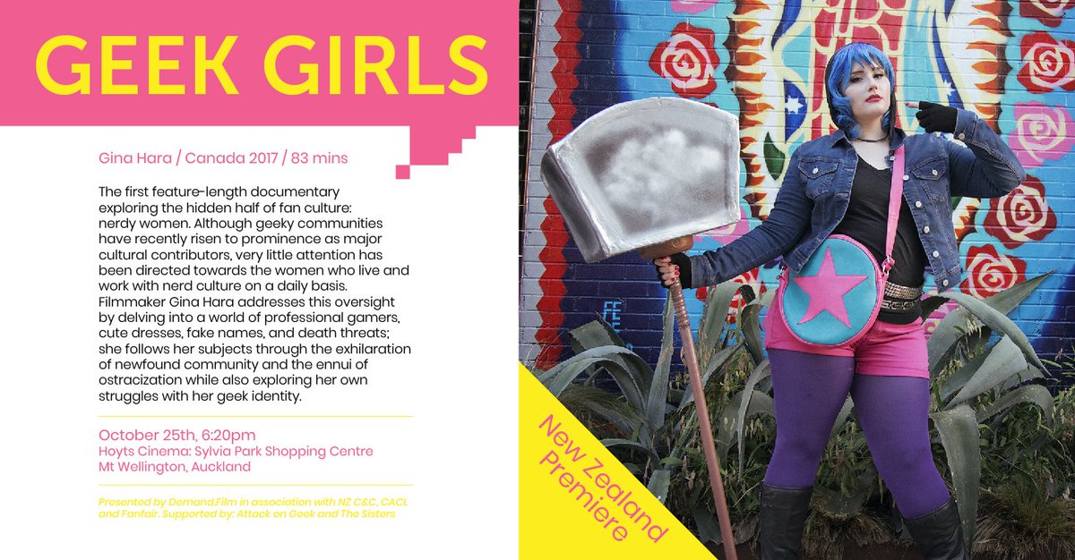 ginahara_'s tweet photo. Super happy to announce, that #GeekGirls is going to 
🌳 #NewZealand = 🗻⛰️🏔️ ! 
I'll be there to meet all the geeks in #AUCKLAND on Oct 25 for the NZ premiere!
🎟️ GET TICKETS => https://t.co/7iuJRf69sI

THX @AttackOnGeek @Fanfair @Popkultcha @The_Demand_Film #geek #geekgirlsfilm https://t.co/fU01DK19Bm