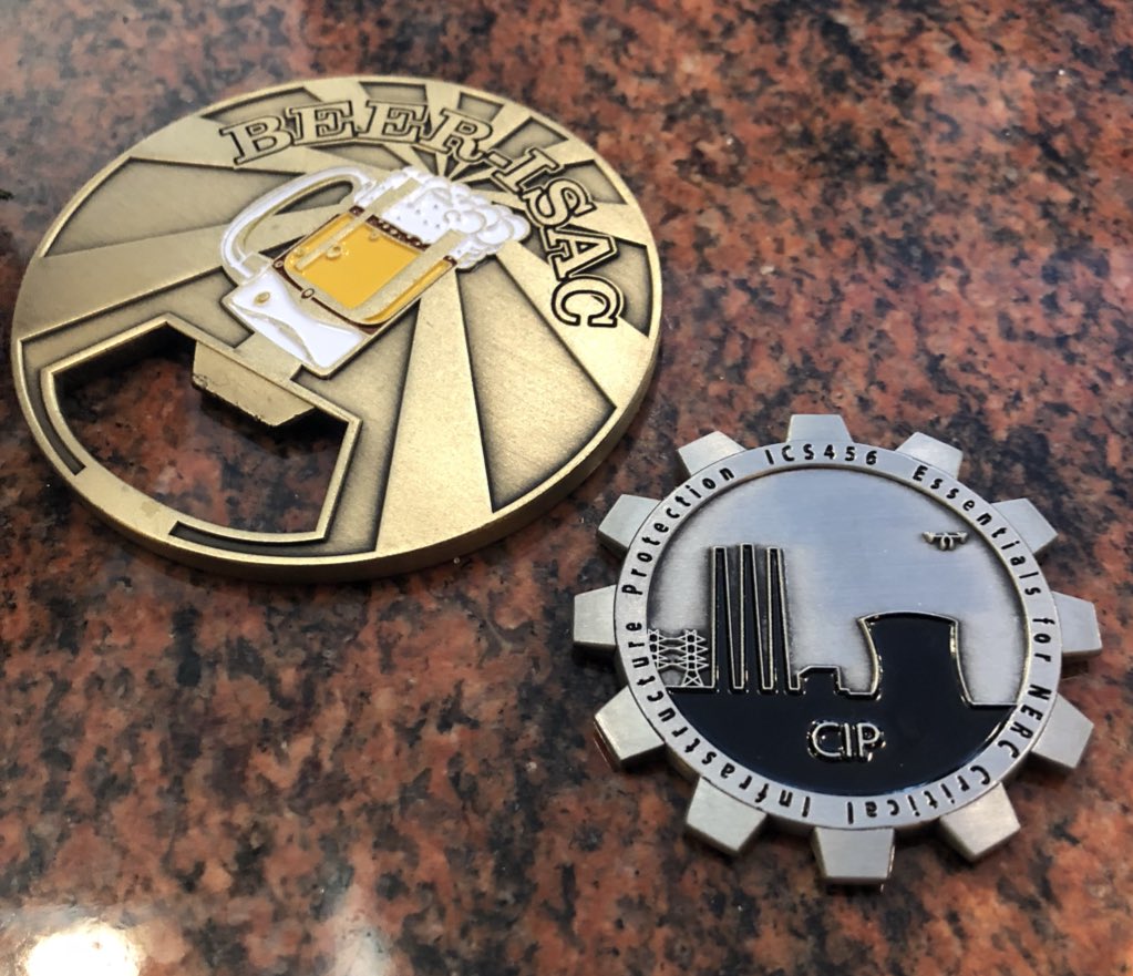 jdchristopher's tweet image. I don’t normally flex the coins, but for a week at #GridSecCon, there are only two in my bag. I welcome all @BEERISAC members and @SANSICS alum to stop by the @axio booth for some cool swag and to test your short game with our #Putt4Prizes challenge! #VivaLasVegas