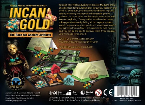 StephStrawGames's tweet photo. A new printing of #IncanGold by @EagleGryphon is coming! It has new art and player meeples. Neato. This is one of my favorite push-your-luck games to teach.
https://t.co/2Rni4HFjrk https://t.co/qZeEojaFEL