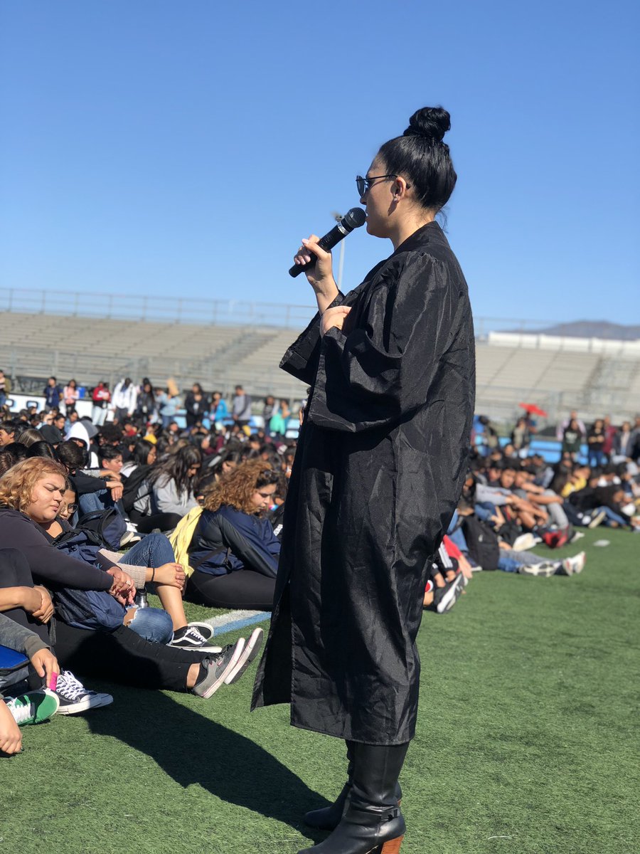 Mock Graduation for C2G 💙Ⓜ️ Principal Saenz and MHS c/o 2022 were AMAZING