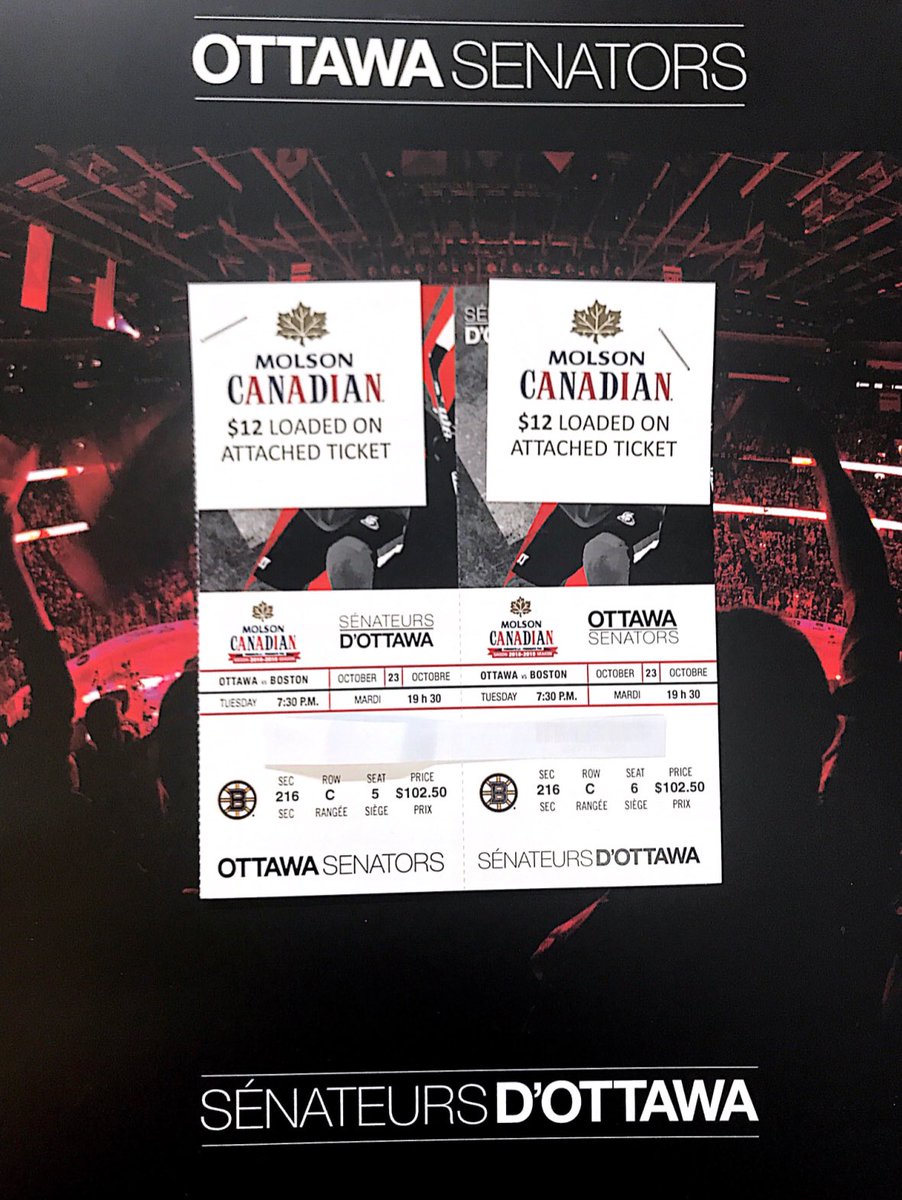 HometownSportsG's tweet photo. Another giveaway!🎉 Retweet for your chance to win 200 level tickets to watch the Sens take on the Bruins! 🏒 Make sure to follow us on Instagram or Facebook to qualify! 😉 Winner will be announced on Friday!
#sensarmy #ottawagiveaway #gosensgo #molsoncanadian https://t.co/3IvWznCWGt