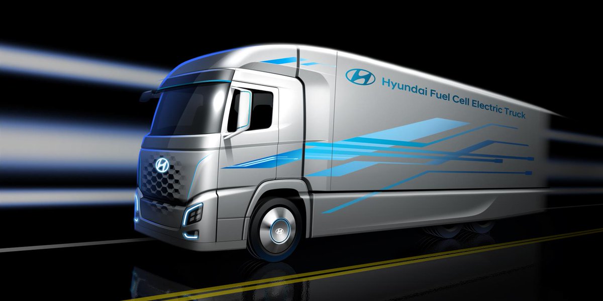 SPINAhydrogen's tweet photo. El grupo coreano Hyundai, quinto fabricante mundial de auotmóviles ha anunciado que el año que viene tendrá circulando por Suiza 1.000 camiones movidos por pila de hidrógeno, fruto de la alianza con la compañía helvética H2 Energy. #SPINAhydrogen https://t.co/1DjxO3OBEl