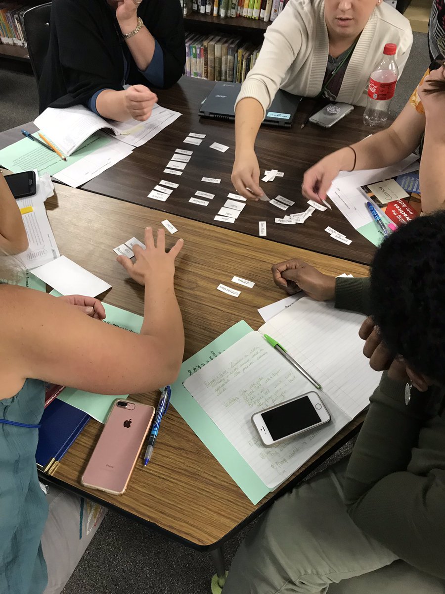 SummitHallRS's tweet photo. Always a great ILT when @MrsGiampapa is in the house! It’s time for SMP6! We got this! #precision #academiclanguage https://t.co/MXwsROVWDv