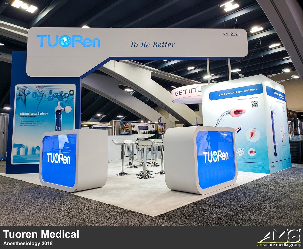 artsolute's tweet photo. Anesthesiology 2018, the show that bridges research and technology with patient care, is happening right now in San Francisco. Here's the exhibit we created for our friends over at @TuorenMedical. If you're at the show, swing by and check them out at Booth #2221!

#ANES2018 #ASA https://t.co/347RZIGFr2