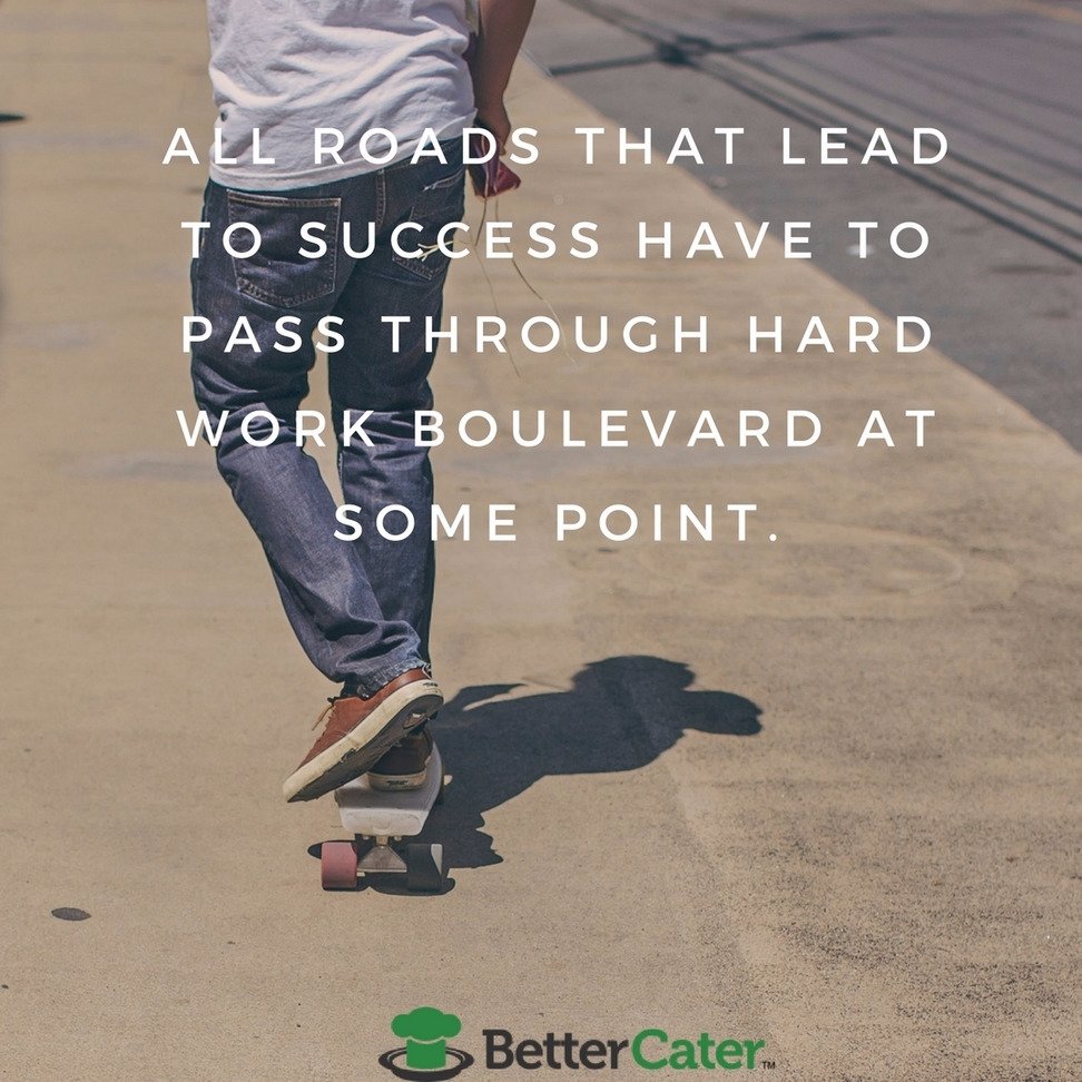 All Roads That Lead to Success Have To Pass Through Hard Work Boulevard At Some Point.