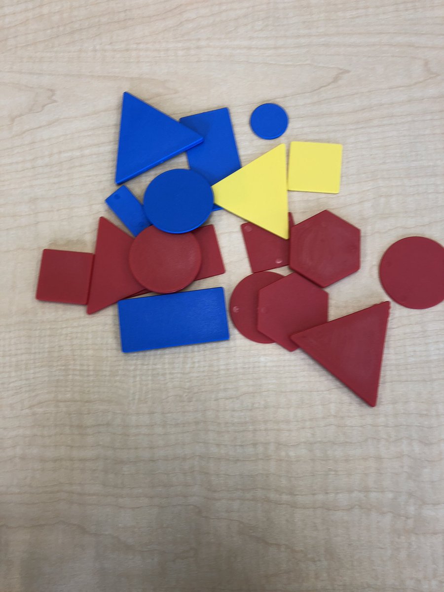 RonSouthernschK's tweet photo. Ask your child how many different ways he or she could sort these attribute blocks. https://t.co/0lHtYHlRQt