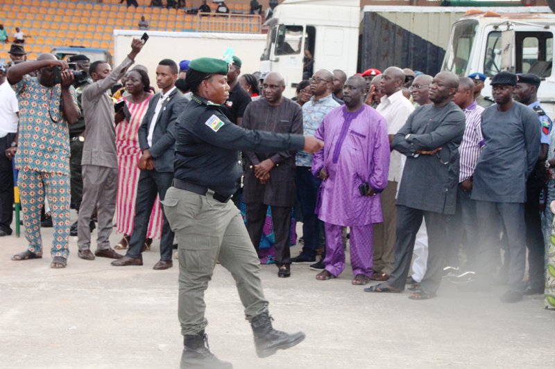 VoteFayemi's tweet photo. Parade Practice for the inauguration with @kfayemi and Erelu @bisiafayemi at the Ekiti Parapo Pavilion, Ado-Ekiti.
#NewDawn #NewBeginning https://t.co/nxXkyqyQcD