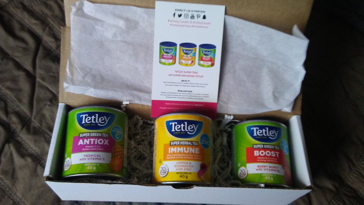 coniglio1986's tweet photo. Got some good mail today. Some Super Teas! Good thing, because I have been feeling under the weather lately. They taste good, let's hope they help. 💌🥳
 #TetleySuperTeas #gotitfree. https://t.co/Plzz0bg9t8