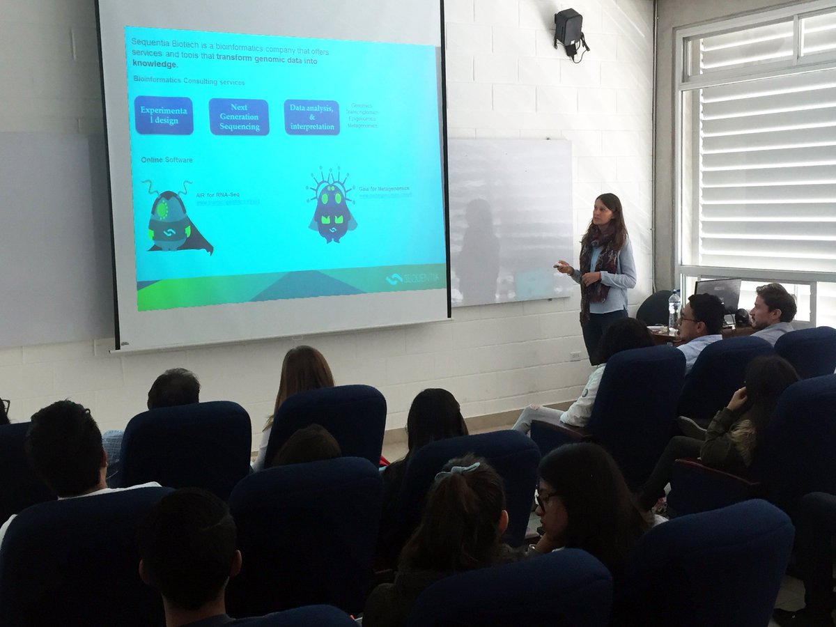 ExpLatinAmerica's tweet photo. Thank you @sxguerrero and all the @ciggute members for the nice scientific discussion and an amazing day at @UTEsalud @UTEoficial!
#crgalumni and @SequentiaBio back together in Quito for another #scientificcommunication day! https://t.co/uwkEoHr6sC