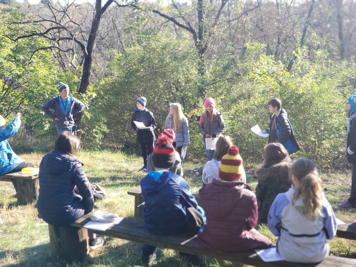 Kicking off our #AtwoodRockford field trip off with Environmental Issues! Students took on different career roles to see how human impact can affect the ecosystem. #marlowe158 #d158