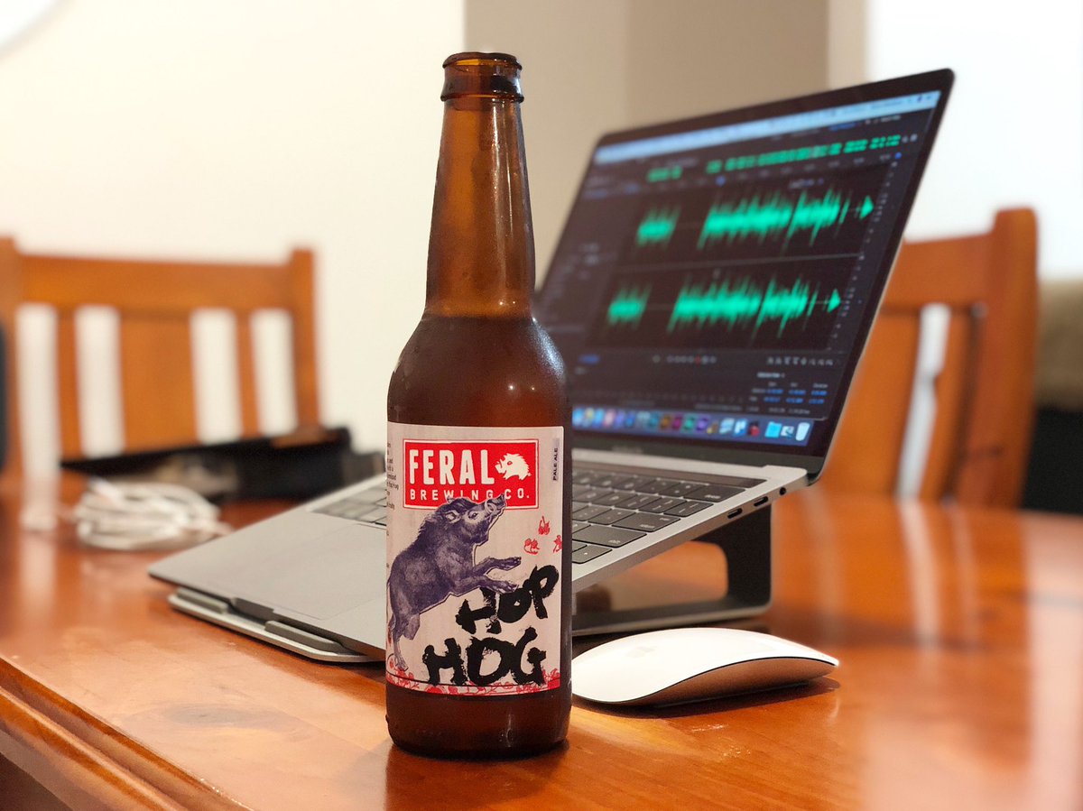 applesliceau's tweet photo. New @applesliceau episode out! #podcastediting fuelled by @FeralBrewing - tasty!
🍺
Also thanks to @twelvesouth #parcslope for saving my neck
🏆 https://t.co/f1jxXtFYRy