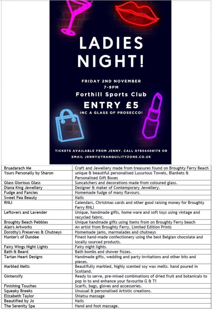 Tickets on sale for Ladies night <a href="/ForthillCSC/">Forthill CSC</a> get in touch to get yours.