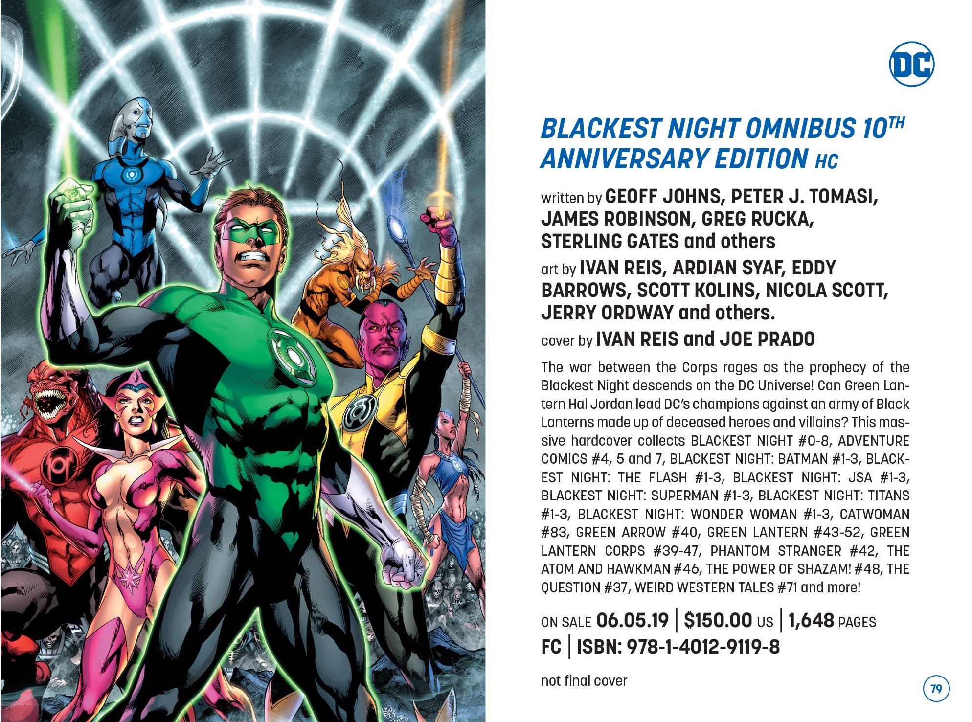 Green Lantern Blackest Night Covers