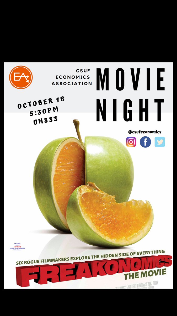 Hey everyone! Don't forget to join us for #movienight on Thursday October 18th, at 5.30pm in UH333. We will be watching <a href="/Freakonomics/">Freakonomics</a> together. Hopefully we'll see you there! 🤗