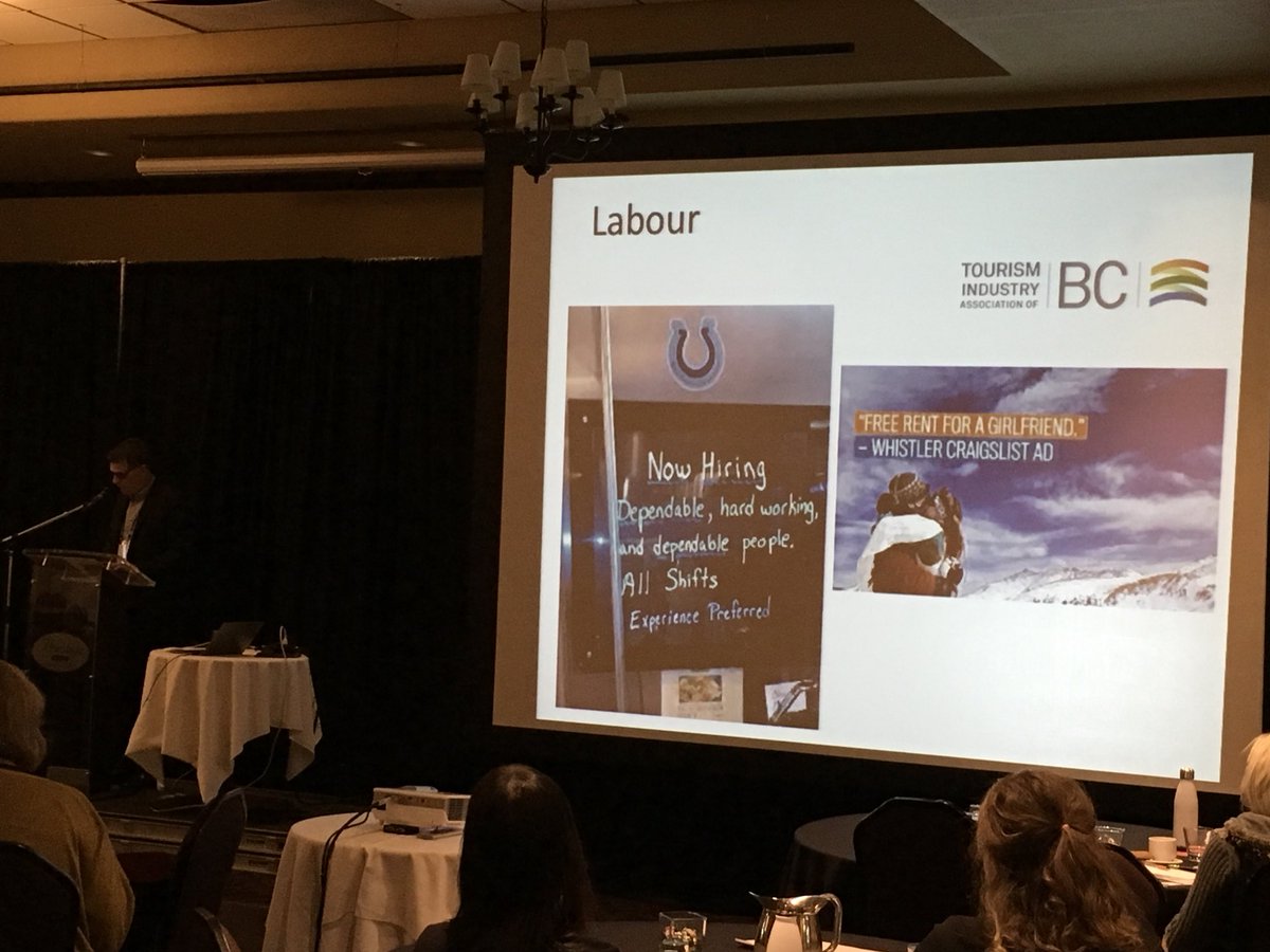 go2HR's tweet photo. Regs on short-term rentals and temporary housing options are needed to address the tourism labour shortage - Walt Judas @TIABC_CA #18KRTIC https://t.co/tkn2DYXRn4