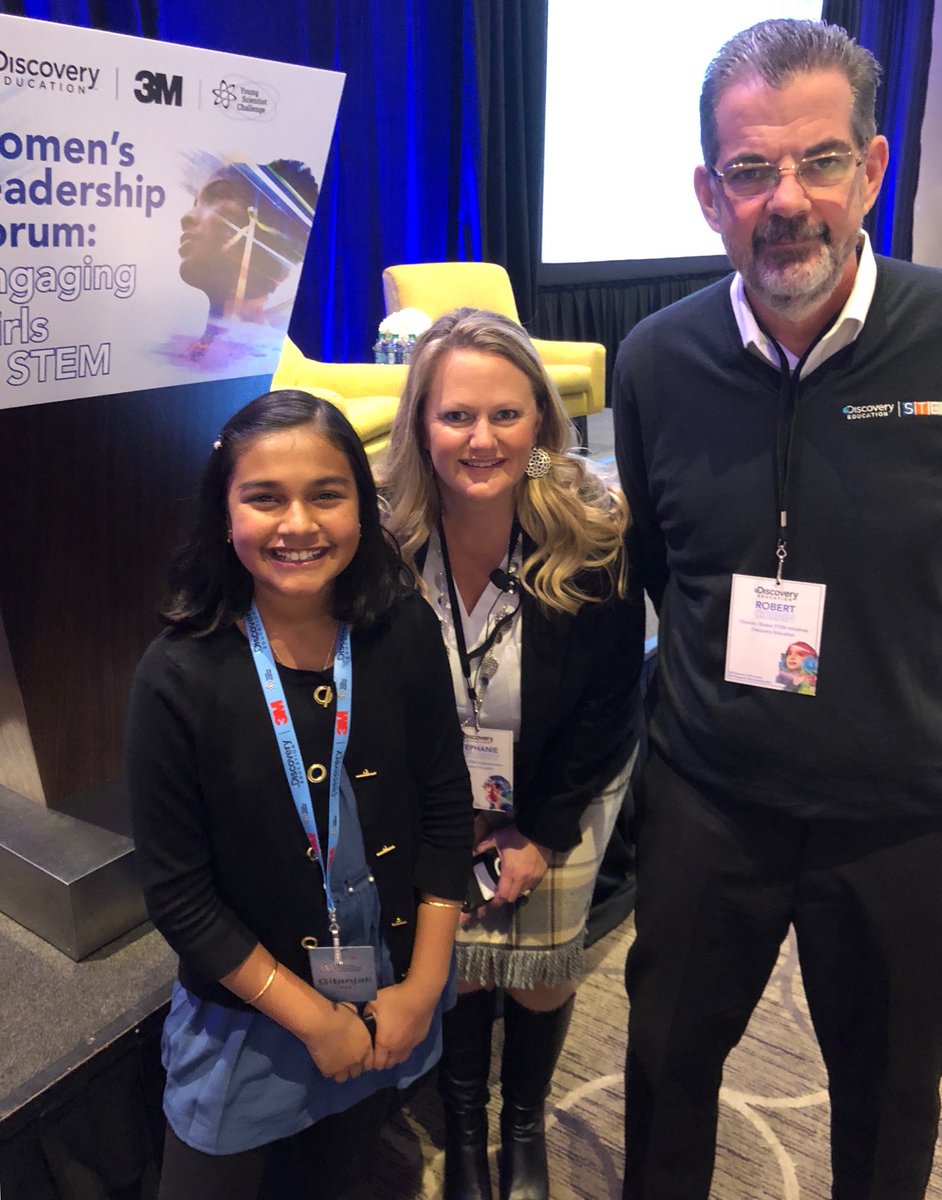 STEMancipate's tweet photo. Gitanjali Rao 2017 Young Scientist Challenge Winner! This Young Lady will solve so many problems on behalf of humanity! #destem #ysc2018 @3M @HathawayToday @stemboss @olenkacullinan https://t.co/L2vAn0qGSa