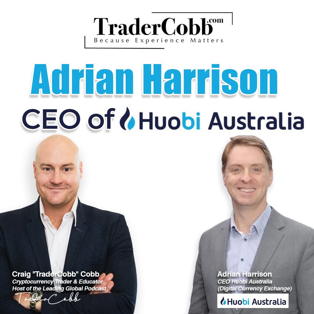 Interview Adrian Harrison - CEO of Huobi Australia @HuobiAu 👍🤵😊

🎙Podcast: bit.ly/2rS1QHR     
📆 MarketView FREE trial - ow.ly/aWY230ktef7     

#bitcoin #trading #crypto #cryptotrader #tradercobb $BTC #AdrianHarrison