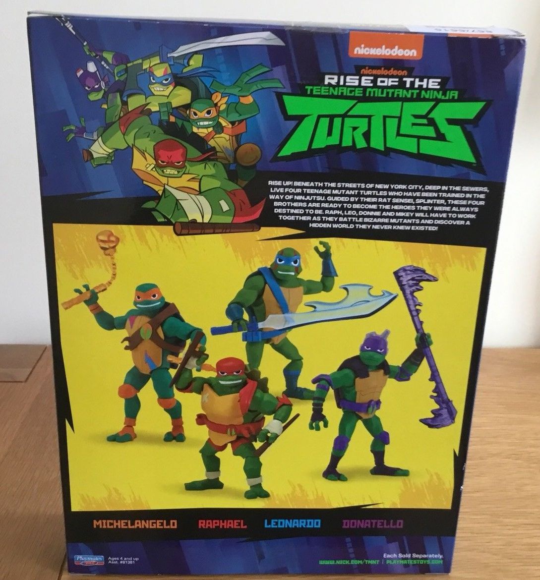 rise of the teenage mutant ninja turtles 4 brothers pack