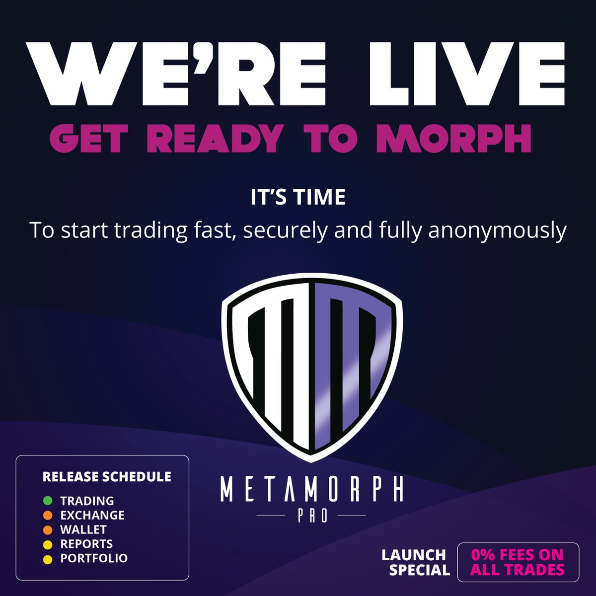MetaMorphPro's tweet photo. Welcome To Your New Decentralized Platform!

We have been working around the clock to overdeliver and perfect what we believe is the beginning of a new decentralized trading revolution.

You can finally plugin your wallet and start trading!

https://t.co/a0oUZGZJjs

#METM https://t.co/5VuRy5MgEg
